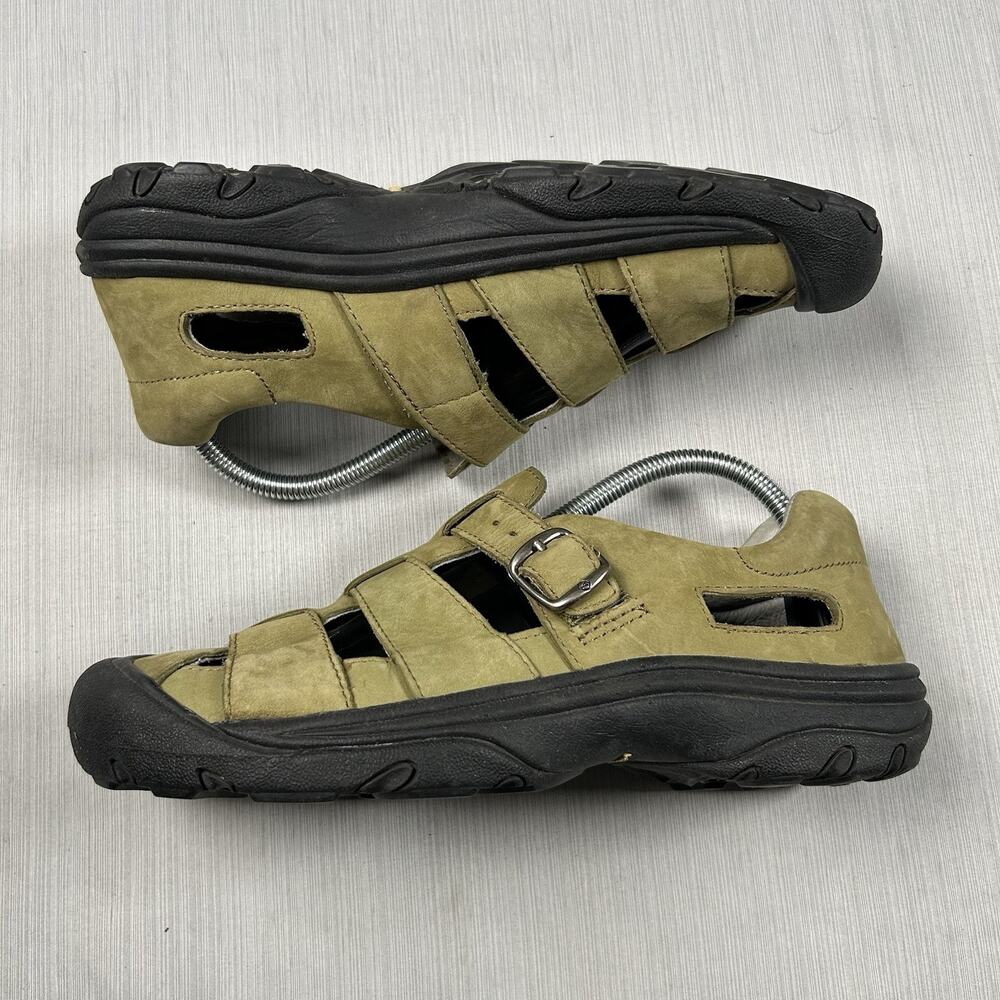 Keen XT 1105 Woman’s Size 8.5 Greenish Brown Hiking Sandals Leather Trail Shoes